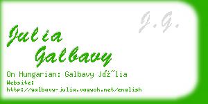julia galbavy business card
